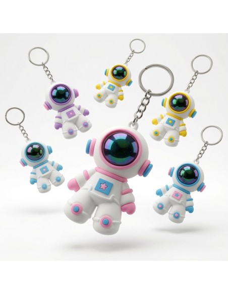 Cartoon Mask Astronaut Keychain