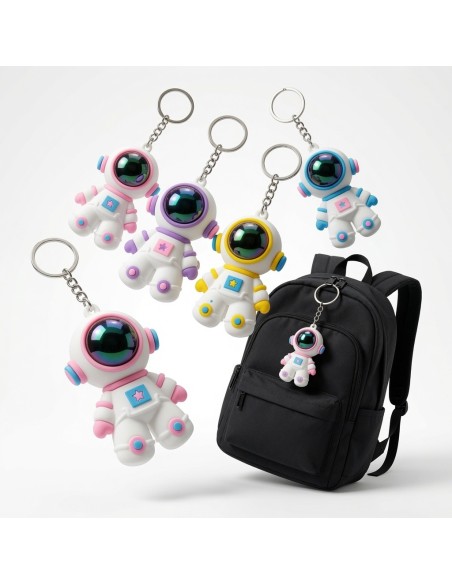 Cartoon Mask Astronaut Keychain