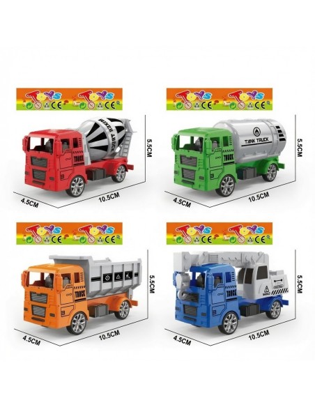 Slided Cartoon Engineering Vehicle