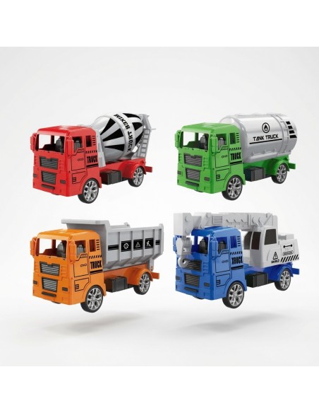Slided Cartoon Engineering Vehicle